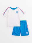 Tu Mini Me England Football Short Sleeve Pyjama Set 1-1.5 years White Years male