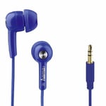 Hama In-Ear Stereo Earphones Earbuds Wired for iPhone iPod Samsung HTC MP3 BLUE