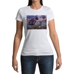 T-Shirt Femme Col Rond Fallout 4 Raiders Jeux Video Apocalypse Survival B