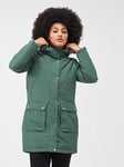 Regatta Voltera Heated Parka Jackets Waterproof Insulated, Dark Green, Size 20, Women