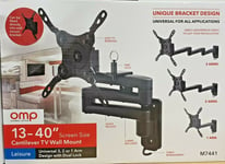 Maxview 13"- 40" Cantilever TV Wall Mount Bracket - 1, 2 or 3 Arm & Locking Pin