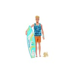 Barbie Movie Deluxe Ken and Surfboard - Brand New & Sealed