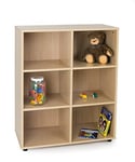 Mobeduc Vertical Shelving Storage with 6 Compartments, 90 x 112 x 40 cm
