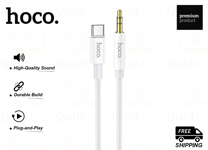 Hoco Type-C To Aux 3.5mm 1M Cable - 🎵 High-Quality Audio Connection 📱