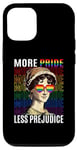 Coque pour iPhone 12/12 Pro Plus de fierté, moins de préjugés, gay, gay, fier allié, mois de la fierté