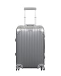 Resväska i handbagagestorlek - Aluminiumresväska - Silverfärgad - Lyxig vagn med TSA-lås - 36 liter