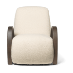 ferm LIVING Buur lounge chair Nordic Bouclé Off-white