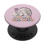 I Love Bingo And My Cat Bingo Player Group Matching Women PopSockets Swappable PopGrip