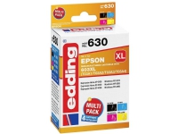 Skrivarpatroner combi pack Kompatibel Edding EDD-630 ersätter Epson 603XL (T03A1/A2/A3/A4) Svart, cyan, magenta, gul