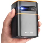 FATORK Mini DLP Projector, 5G WiFi Smart Portable Movie Projectors, Pocket Monster Outdoor Projector for Phone 1080P HD Support Wireless ..