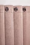 Emma Barclay Ambiance occultants Thermiques à œillets-Rideaux en Relief 3D avec Revers réfléchissant-Rose pâle-Largeur : 168 x 137 cm, Polyester, Width 66 x Drop 54" (168 x 137cm)