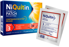 NiQuitin Nicotine Clear Patches 7mg - Step 3 - 1 Week Supply - 7 Patches