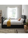 Very Home Kingsley Faux Leather Tv Bed Frame With Mattress Options (Buy &Amp; Save!) - Fits Up To 32 Inch Tv - Bed Frame With Microquilt Mattress