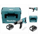 Makita DFR 750 G1J Visseuse-dévisseuse automatique à Magasin sans fil 18V 45-75mm + 1x Batterie 6,0Ah + Coffret Makpac - sans chargeur