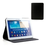 Samsung Galaxy Tab 3 10.1 PU-leather Folio Case Cover Stand - Black