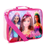 Girls Barbie Doll Movie Zip Up Pink Thermal Insulated School Sandwich Lunch Bag