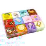 DIY fluffig slam fruktfat slam lera gift barn vuxen stressavlastning leksak