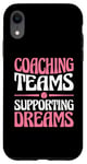 iPhone XR Coaching Teams Supporting Dreams Baseball Player Coach Case