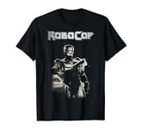 RoboCop Black And White Action Pose Logo Poster T-Shirt