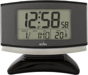 Acctim 71207 Acura Smartlite® Radio Controlled Alarm Clock, Black