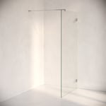 Duschvägg Waterframe Modell 20 80x200 Frostat Glas/Nickel