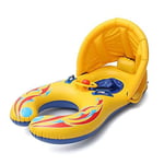 Zcm Swimming ring Inflatable Swimming Rings Child Kids Mother Safety Swim Pool Ring Children Water Seat Float Boat (Color : With the proof)