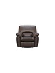 Leighton Leather/Faux Leather Power High Back Recliner Armchair - Brown - Fsc&Reg; Certified