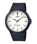 Mens Wristwatch CASIO MW-240-7EVDF Silicone Black White Vintage Sub 50mt