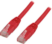 U/UTP Cat6 patch cable 15m, red