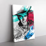 Big Box Art Clint Eastwood (1) V2 Canvas Wall Art Print Ready to Hang Picture, 76 x 50 cm (30 x 20 Inch), Multi-Coloured