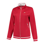 Dunlop Women's Club Ladies Knitted Jacket Tennis Shirt, Rosso, M