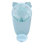 Mini Portable Pocket Fan Cool Air Hand Held Travel Cooler Cooling Mini Fans Power By USB Charge Office Outdoor Home-Blue