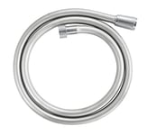 GROHE VitalioFlex Silver Long-Life TwistStop - Shower Hose 1.25 m (Tensile Strength 50 kg, Pressure Resistance Up to 12 Bar, Heat Resistance 75°C, Universal Connection G 1/2" x 1/2"), Chrome, 22110000