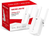 MERCUSYS 300Mbps Wi-Fi/ Broadband Range Extender, 3 External Antennas with MIMO