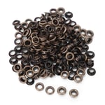 100PCS Grommet Kit Metal Brass Grommets Eyelets with Washer Shoe Clothes Canvas Leather DIY Projects, 4mm Inside Diameter(Bronze)