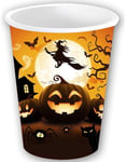 6 stk Kopper med Gresskar og Andre Halloween Motiver 240 ml