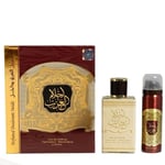 Ahlam Al Arab 80ml Unisex Perfume Eau De Parfum + Perfumed Deodorant Spray Gift