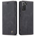 CaseMe Slim Plånboksfodral Samsung Galaxy S22 Svart
