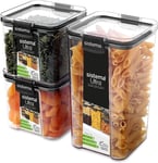 3 pack Sistema Ultra Tritan Airtight Crystal Clear  & Kitchen Storage Containers