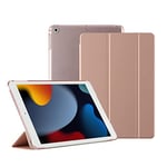 HUEZOE Étui pour iPad 9,7" 2018/2017 – Étui de Protection Ultra Fin, Support Pliable, Smart Cover pour iPad 6e/5e génération, Or Rose