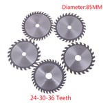 85mm 24/30/36t Circular Saw Wheel Discs Diamond Cutting Blade Fo X 10mm X34t