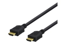 DELTACO HDMI-1060D - HDMI-kabel med Ethernet - 7 m