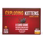 Exploding Kittens Original Edition - Ett roligt spel för familjespelkvällar - Roliga kortspel för åldrarna 7 och uppåt - 2-5 spelare - 15 minuters speltid