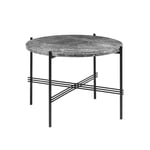 Gubi - Ts Coffee Table Ø 55 x 41 cm Grey Emparador/Black - Soffbord - GamFratesi