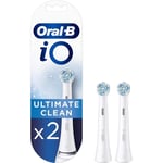 Oral-B iO Ultimate Clean White Replacement Electric Toothbrush Heads - Pack of 2