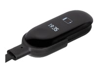 Akyga Ak-Sw-12 - Laddningskabel För Smart Klocka - Usb Hane - 10 M - Platt - För Xiaomi Mi Band 3