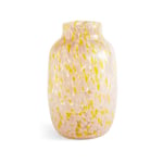 HAY Splash Round vase L 30 cm Light pink-yellow