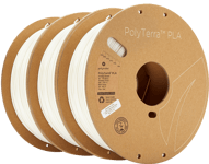 Polymaker PolyTerra PLA 1.75mm - 3 x1 kg - Vit