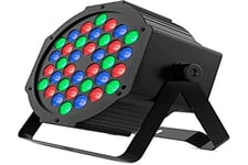 Audibax Montana 36 - Projecteur LED Disco - Projecteur Professionnel - Équipé de 36 LED RGBW 1W - Synchronisation avec la Musique - Mode Automatique - Connexion DMX 7 Canaux