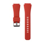 SYSTEM-S Bracelet flexible en silicone pour montre connectée Samsung Gear S3 Rouge 22 mm
